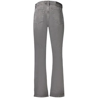 Calvin Klein High-Rise Straight Jeans - Black