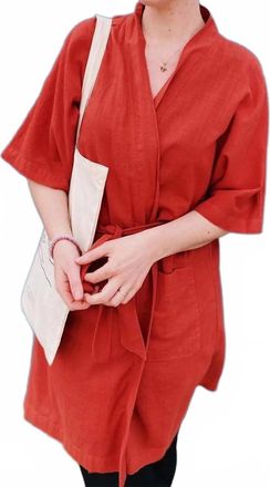 Salua Summer Day Robe In Watermelon