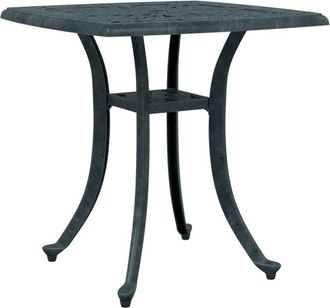 vidaXL Garden Table Green 53x53x53 cm Cast Aluminium vidaXL