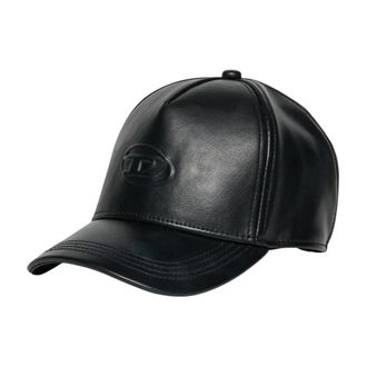 Diesel Zwarte zonneklep hoed herfst winter - unisex - Petten - Zwart - L - Polyester - Accessoires