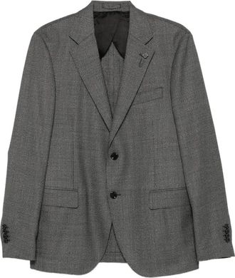 Lardini Heren, Jassen, Grijs, Maat: XL Wol