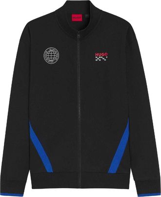 HUGO BOSS Hugo Vcarb-trainingsjas voor heren (Zwart)