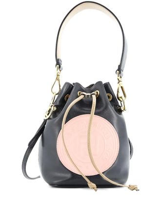 Fendi Mon Tresor Leather Mini bucket bag - Zwart
