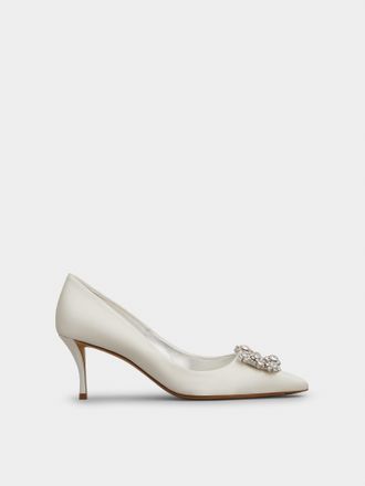 Roger Vivier Efflorescence Pumps in satin