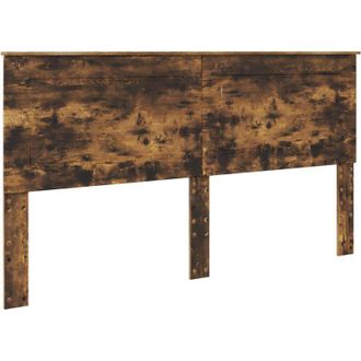 vidaXL Cabecero Roble Ahumado 200 Cm Madera Contrachapada Vidaxl