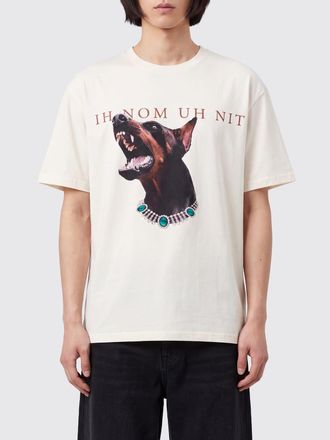 Ih Nom Uh Nit Graphic Print Cotton Crewneck T-Shirt with Logo
