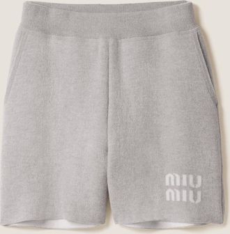 Miu Miu Double cashmere shorts