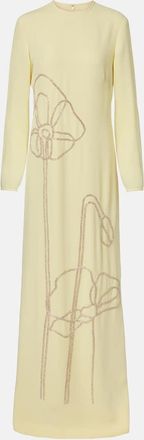 Costarellos Zarie embellished cr&ecirc;pe gown