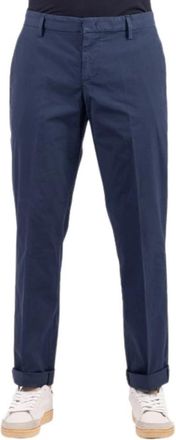 Dondup Gaubert Broeken - Heren - Chinos - Blauw - W35 - Katoen - Broeken