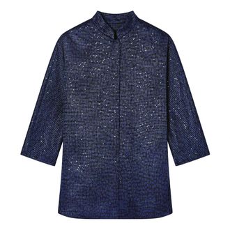 Giorgio Armani Shirts, female, Blue, Size: 2XL Mb029 Giacca