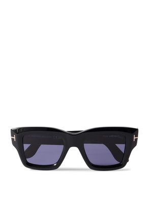 Tom Ford Ilias Square-Frame Acetate Sunglasses