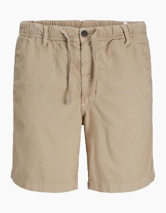 Jack & Jones Jack & Jones Mens Linen Bermuda Shorts - Tan - Size: 35/34/32