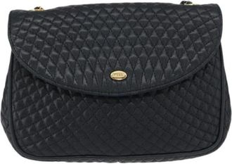 Bally Pre-owned Vintage Chain Shoulder Bag - Dames - Vintage Schoudertas - Blauw - ONE Size - Vintage