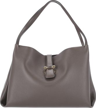Ferragamo Grey Minimalist Bag With Elegant Structure