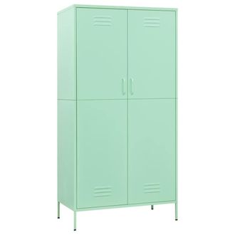 vidaXL Armario De Acero Verde Menta 90x50x180 Cm Vidaxl