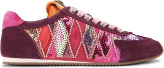Kurt Geiger Womens Islington Sneakers - Pink - Size UK 3