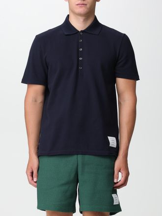 Thom Browne Polo Thom Browne in piquet di cotone con logo
