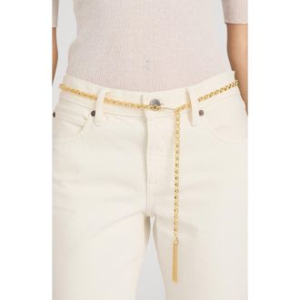 Frame Denim The Sebastian Chain Belt in Gold at Nordstrom, Size X-Small