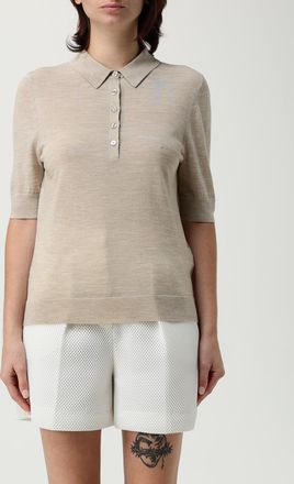 HUGO BOSS Polo Shirt BOSS Woman color Beige