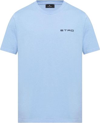 Etro T-shirt con ricamo - Blu
