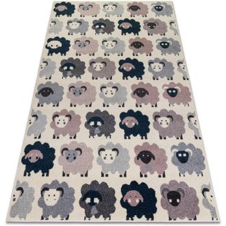 RugsX Rugsx - Alfombra Heos 78468 Ovejas Crema/rosa/azul/gris Beige 160x220 Cm
