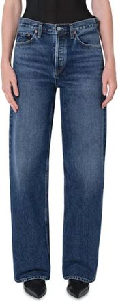 A Gold E Arc Loose Wide-Leg Jeans In Short Wave