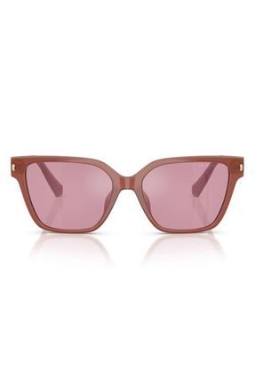 Michael Kors Piedmont 56mm Square Sunglasses in Primrose /Rose Flash at Nordstrom