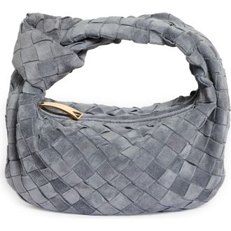 Bottega Veneta Mini Jodie Leather Hobo in Thunder Gold at Nordstrom