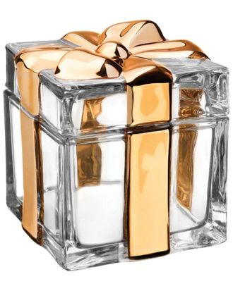 Godinger Ribboned Gift Wrapped Crystal Keepsake Box