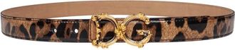 Dolce & Gabbana DG Barocco Riem - Dames - Riemen - Veelkleurig - 75 CM - Leer - Accessoires