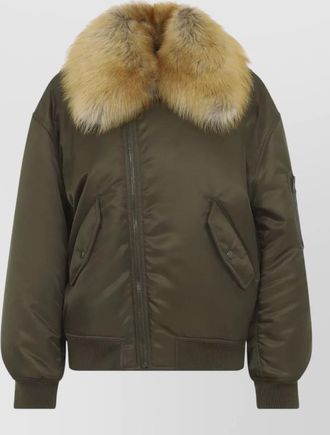 Saint Laurent nylon oversized bomber jacket