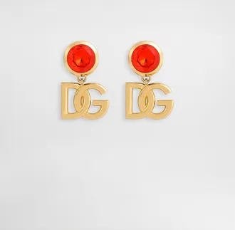 Dolce & Gabbana Orecchini - Woman Bijoux Orange Metal Onesize
