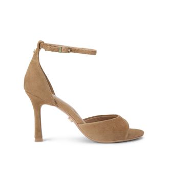 Carvela Womens Suede Corletta Sandal Sandals - Taupe - Size UK 9