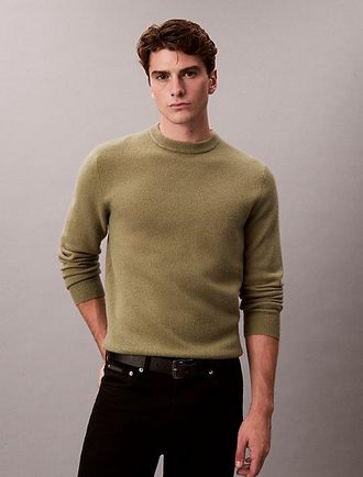 Calvin Klein Jersey De Cuello Redondo De Lana