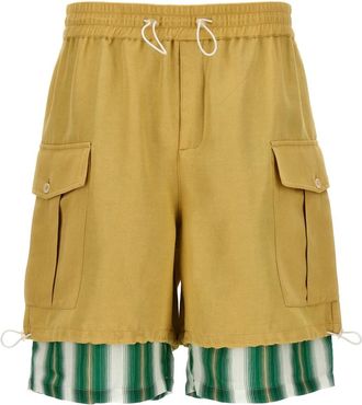 Wales Bonner Wales Bonner, Heren, Korte broeken, Beige, Maat: S Katoen