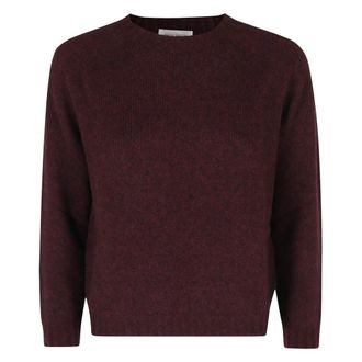 Roberto Collina Truien & Vesten, Dames, Bruin, XS, Trui met ronde hals