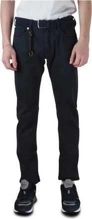 Incotex Navy Blauwe Herenbroek Slim Fit - Heren - Slim Fit Broeken - Blauw - W38 - Katoen - Broeken