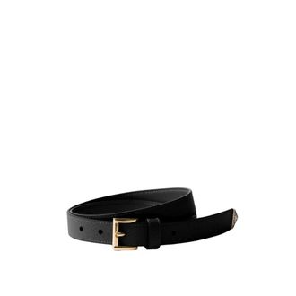Prada Belts, female, Black, Size: ONE SIZE Stylish Leather Belt with Buckle Closure