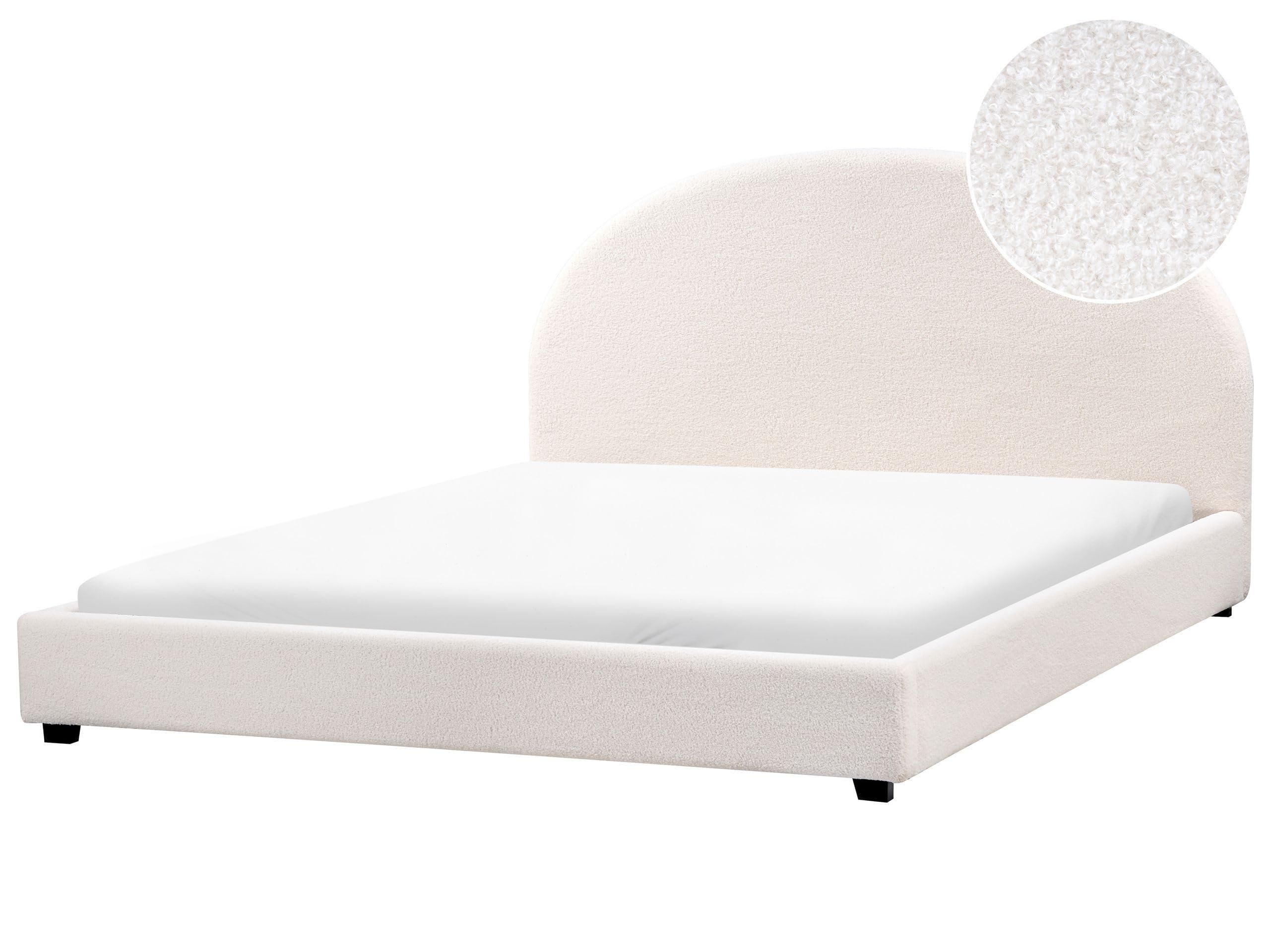 OVIO Kopfteil 160cm Creme Weiß - Gepolstertes Headboard Mit Holzbeinen