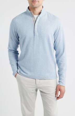 Johnnie-O Ransel Quarter Snap Placket Pullover in Maliblu at Nordstrom, Size Xx-Large