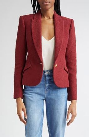 L'agence Jennah Tweed Blazer in Syrah/Pink Multi Rococo at Nordstrom Rack, Size 0