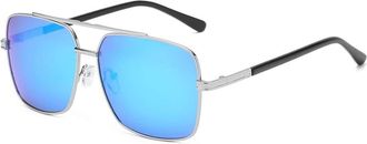 Generic Retro Polarized Sunglasses for Men - Anti-Glare Driving Sunglasses with Double Beam Skeleton for Travel and Fishing