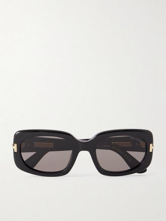 Tom Ford Occhiali Da Sole In Acetato Con Montatura Quadrata - Nero