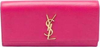 Saint Laurent Pre-owned Clutches, female, Pink, Size: ONE SIZE Pre-owned Vintage Clutch