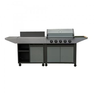 COOK IN GARDEN Burn 80 Premium Barbacoa De Gas + Aparador