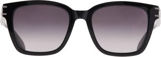 Alexander McQueen Grey Square Unisex Sunglasses AM0399SA 001 55