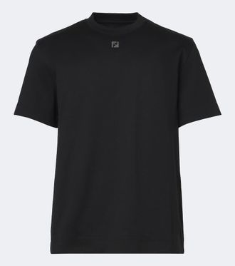 Fendi Camiseta FF de jersey de algod&oacute;n