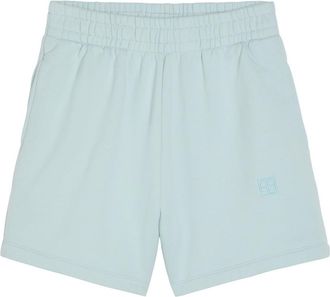 Anine Bing Kam Logo-embroidered Cotton Shorts - Light Blue - S (UK8-10 / S)