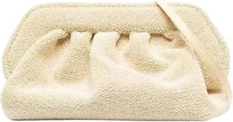 Themoir&egrave; Bios Handtas - Dames - Clutches - Beige - ONE Size - Leer - Tassen