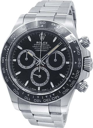 Rolex Pre-owned Rolex Daytona Chronograph Automatic Chronometer Black Dial Mens Watch 126500LN